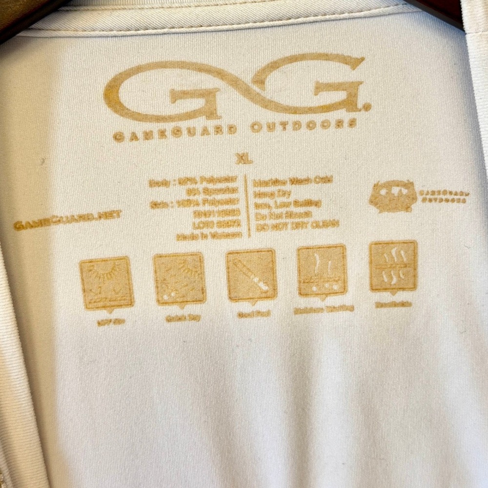GameGuard Ducks Unlimited 80 Years Conservation Shirt Mens XL White Long Sleeve - Picture 3 of 5